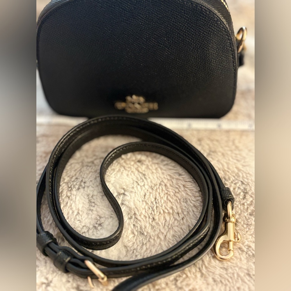 Coach Black and Gold Crossbody Bag